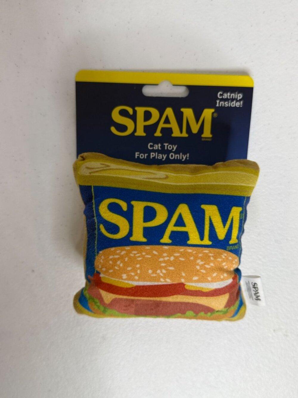 SPAM Sandwich Plush Catnip Cat Toy Food Novelty New